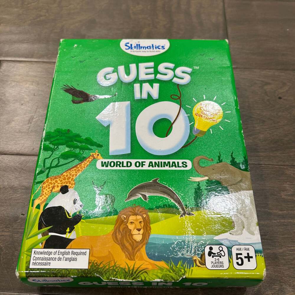 Skillmatics Guess in 10 World of‎ Animals Card Game